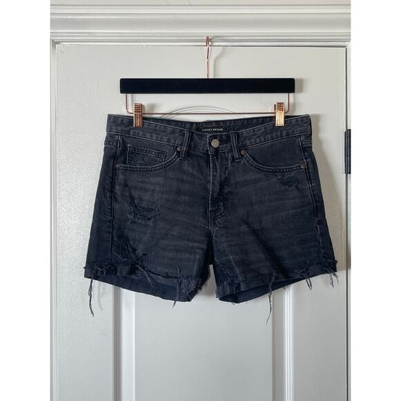 Lucky Brand Pants - Lucky Brand Boyfriend Shorts Women 4/27 Black